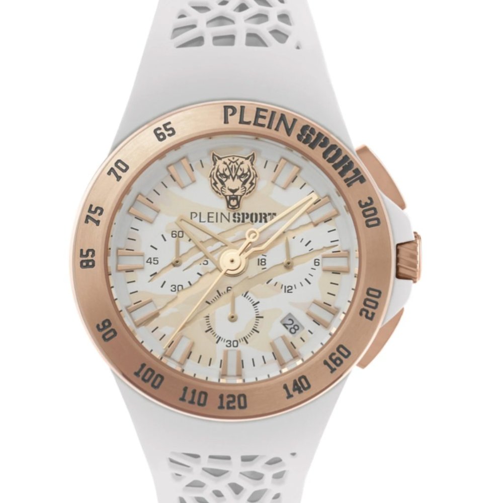 Plein Sport Rose Gold White Ladies Watch